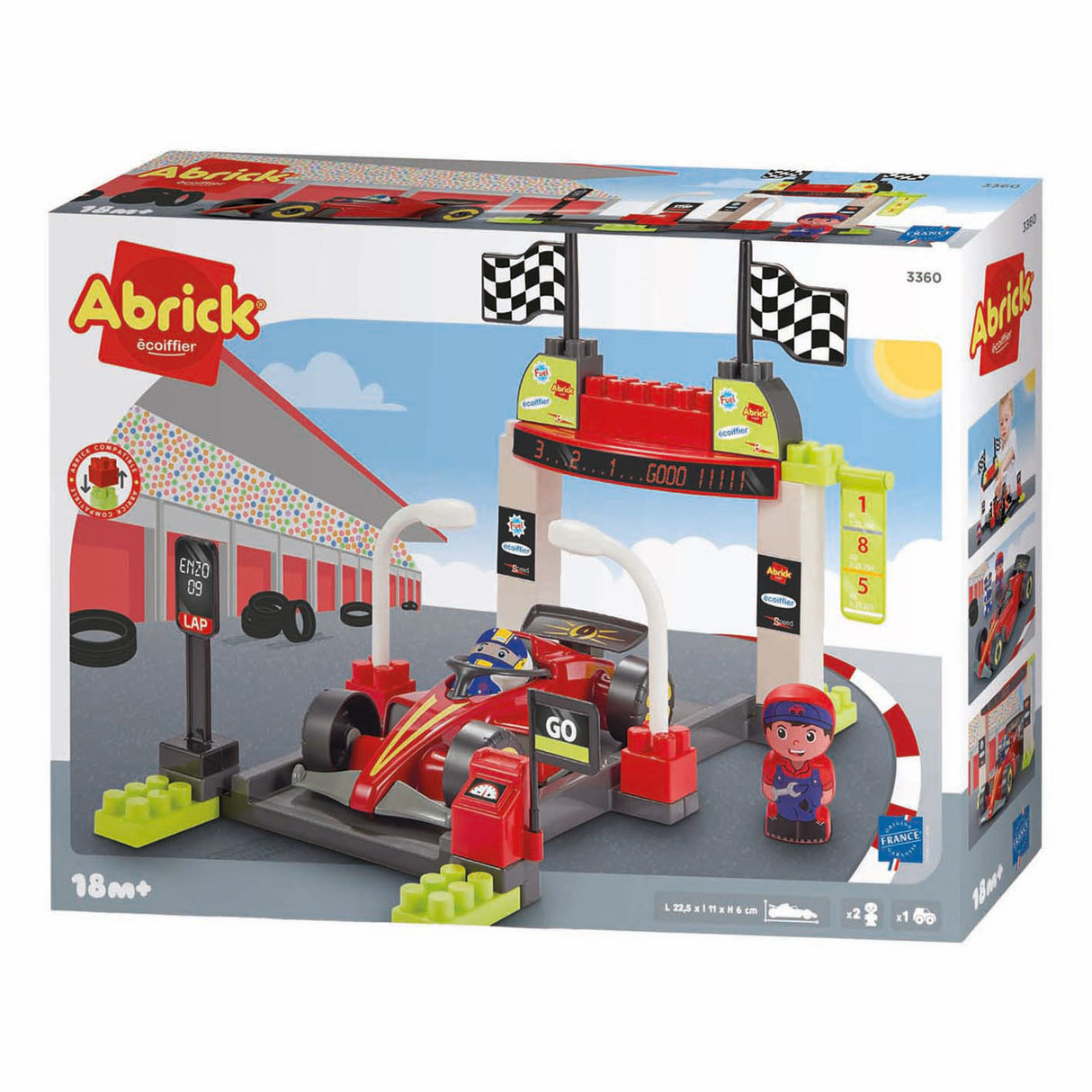 Abrick Spielset Boxenstopp Formel 1