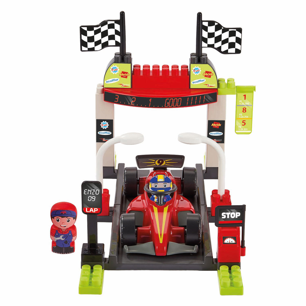Abrick Spielset Boxenstopp Formel 1