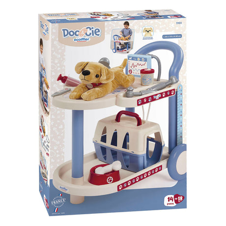 Ecoiffier Doc Cie Tierarztwagen mit Hund – 14-tlg.