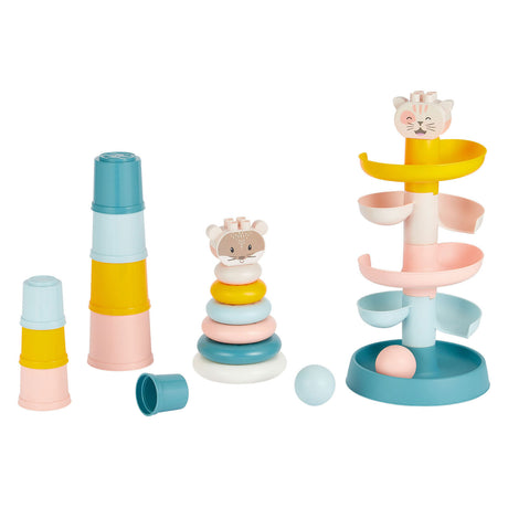 Ecoiffier bb abrick 3in1 Babyspielzeug in Aufbewahrungsbox - 23 Stk.