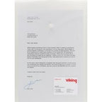 Documentmap vk pp 180g m2 a4 33,5x23,5cm transparant staand cap. 100vel drukknop
