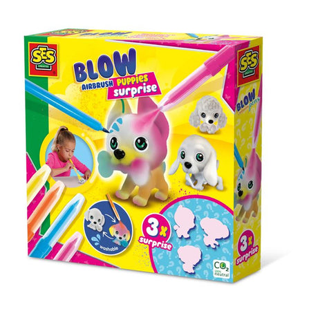 Ses Blow Airbrush Kutteln Welpen Überraschung