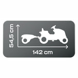 Smoby Farmer XL Steptractor mit Trailer Schwarz