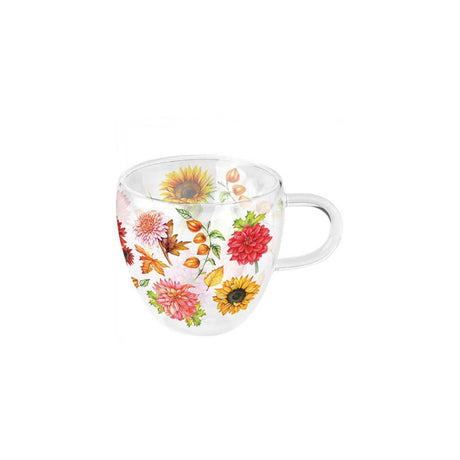 Ambiente doppelwandiges Glas 200ml Herbstblüte