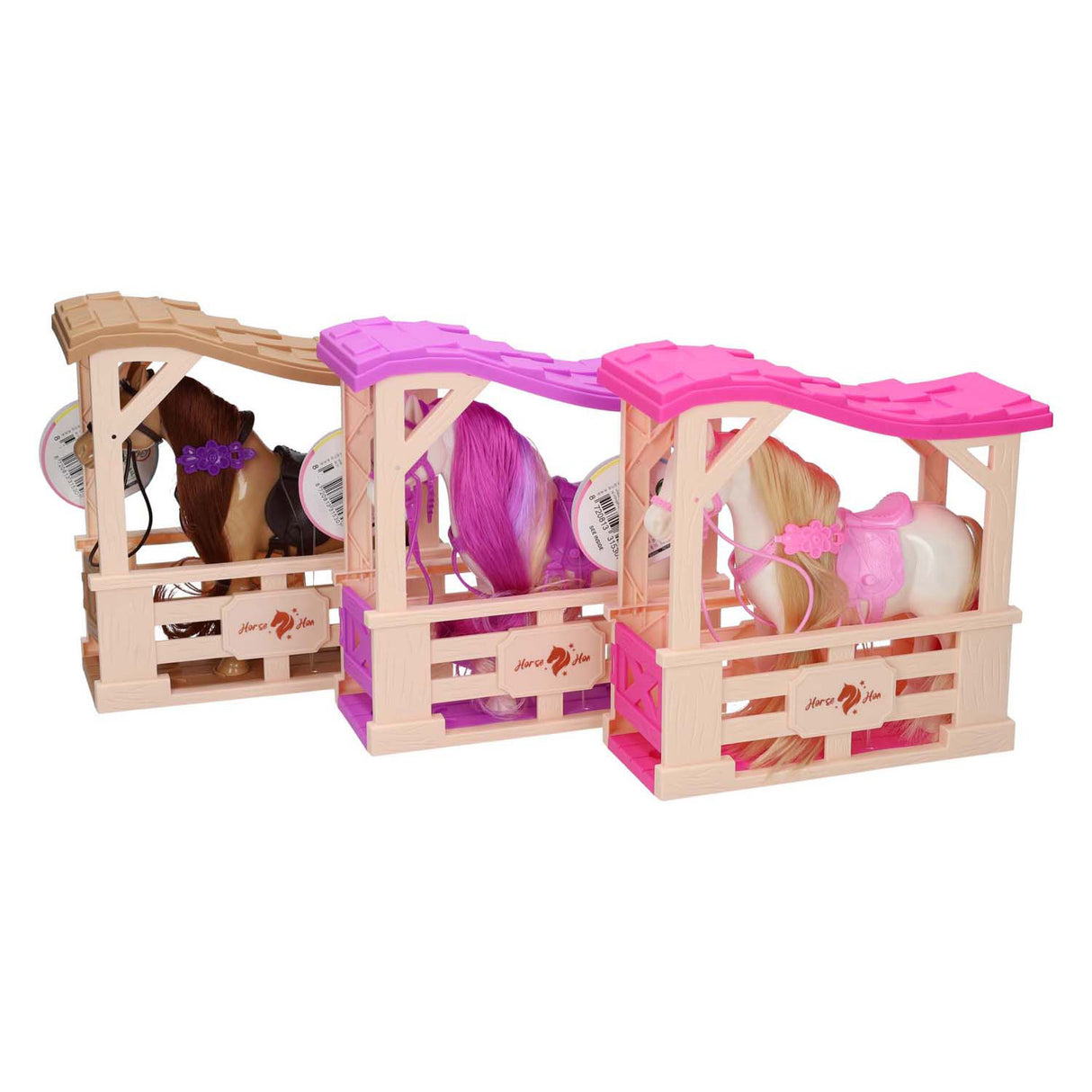 Paard in stal - 17x16x5cm