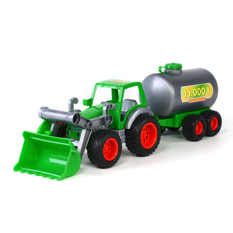 Cavallino -Traktor mit Frontlader und Tanker