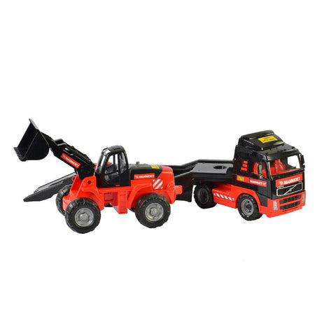 Mammoet Spielzeug Cavallino Mammoet LKW mit Anhänger und Bagger