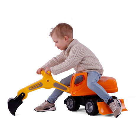 Cavallino Mega Bagger Walking Car Orange, 79 cm