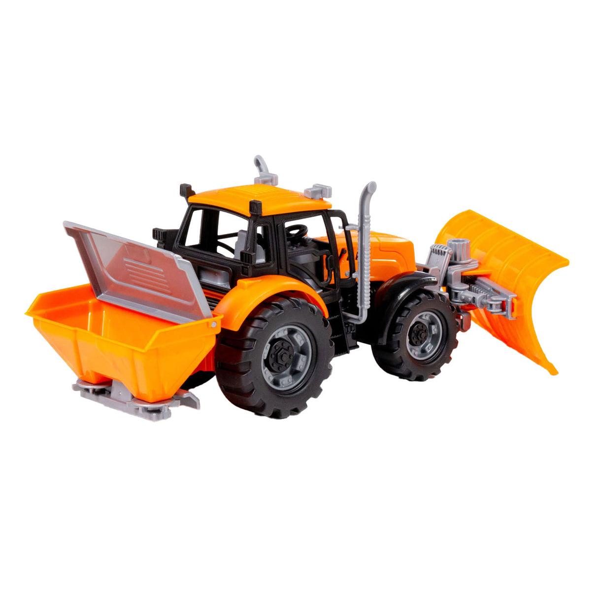 Cavallino -Traktor mit Schneeteam Yellow, Skala 1:32