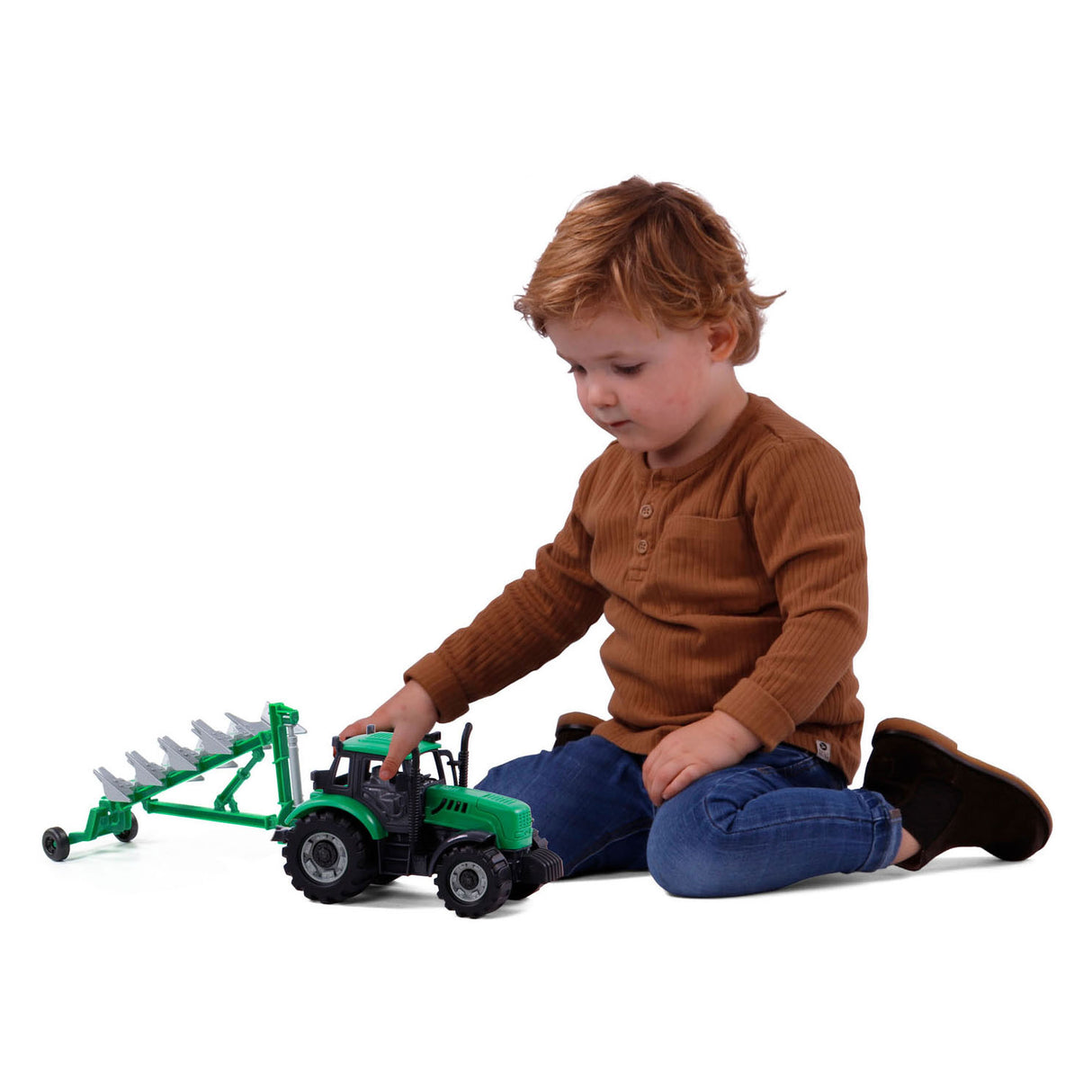 Cavallino -Traktor mit Team Green, Skala 1:32