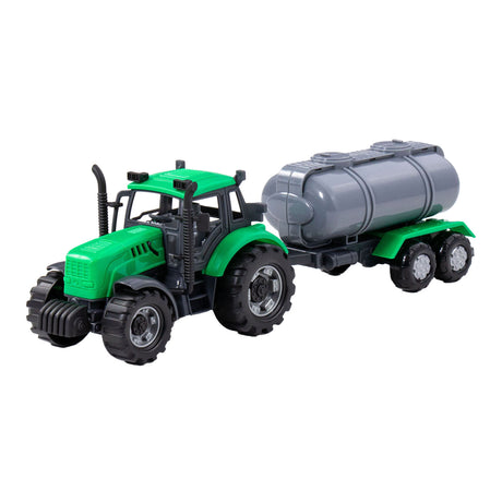 Cavallino -Traktor mit Tankwagen grün, Skala 1:32