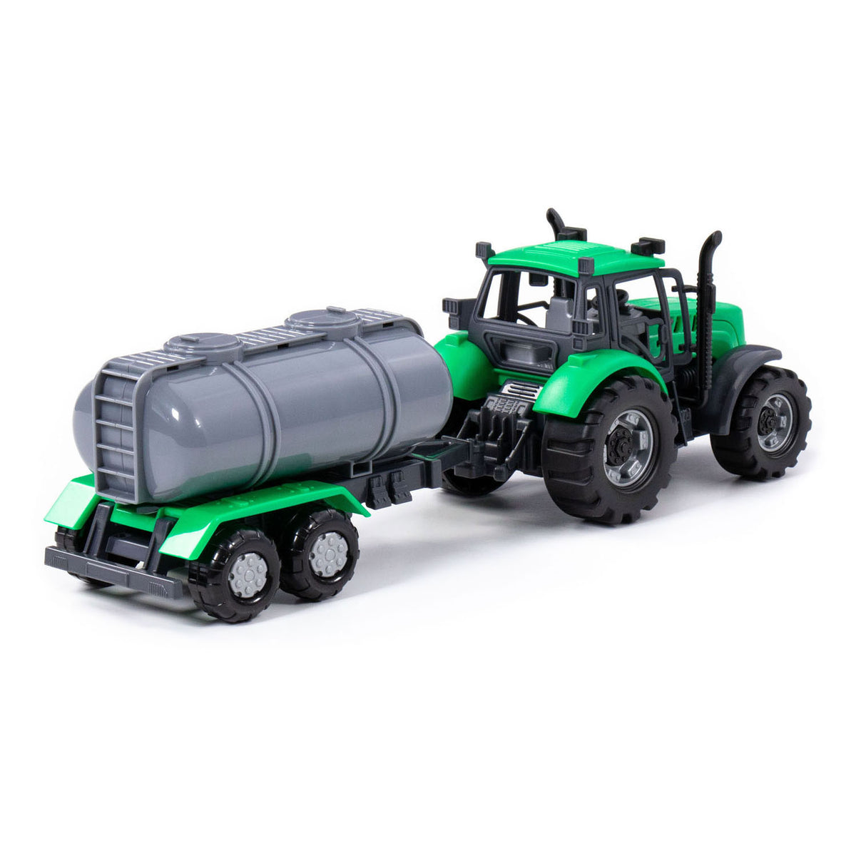 Cavallino -Traktor mit Tankwagen grün, Skala 1:32
