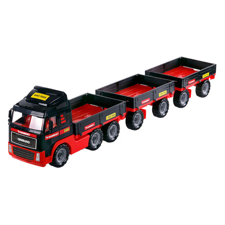 Cavallino Mammoth Truck mit Doppelanhänger, Skala 1:16