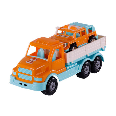 Cavallino XL Torpedo -LKW mit Überleben Jeep Oranje, 44,5 cm