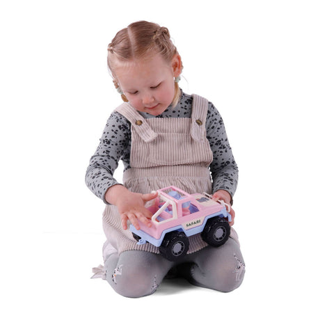 Cavallino Jeep Pink mit 2 Spielfiguren