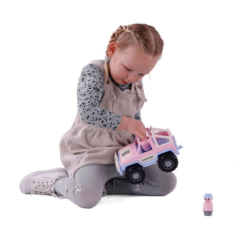 Cavallino Jeep Pink mit 2 Spielfiguren