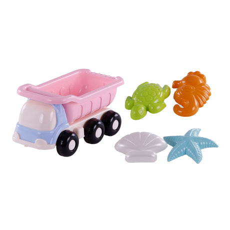Cavallino Beach KiepWagen mit 4 Sandformen rosa