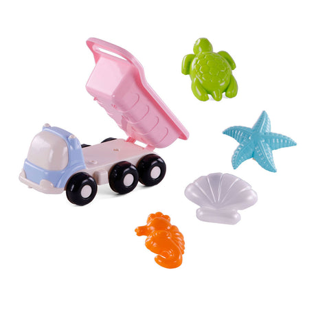 Cavallino Beach KiepWagen mit 4 Sandformen rosa