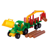 Cavallino Classic Tractor mit Anhänger und Holz, 61 cm