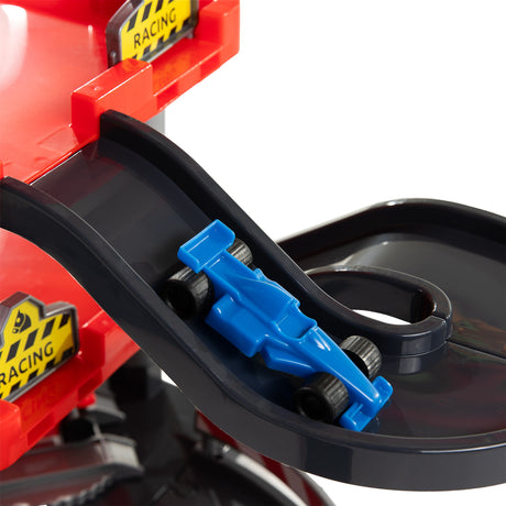 Cavallino Racing Parkhaus rot mit 4 Stockwerken und Autos spielen Set