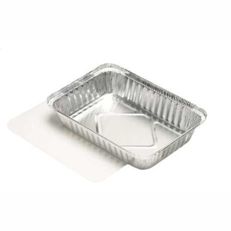 Papstar Take-Away-Aluminiumschalen 800 ml mit Pappdeckel, 10er-Packung