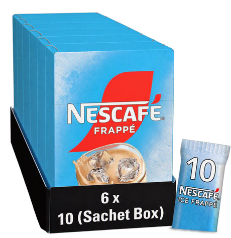 Nescafé Frappé Instantkaffee – 6 Kartons x 10 Beutel