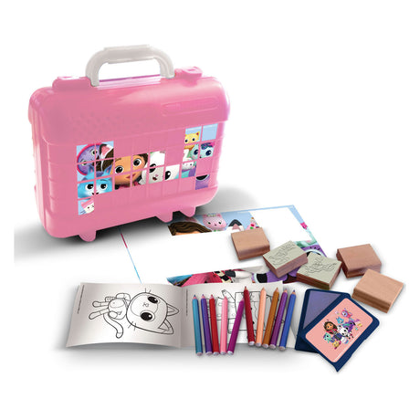 Multiprint Gabby's Dollhouse Travel Stempel und Farbkoffer