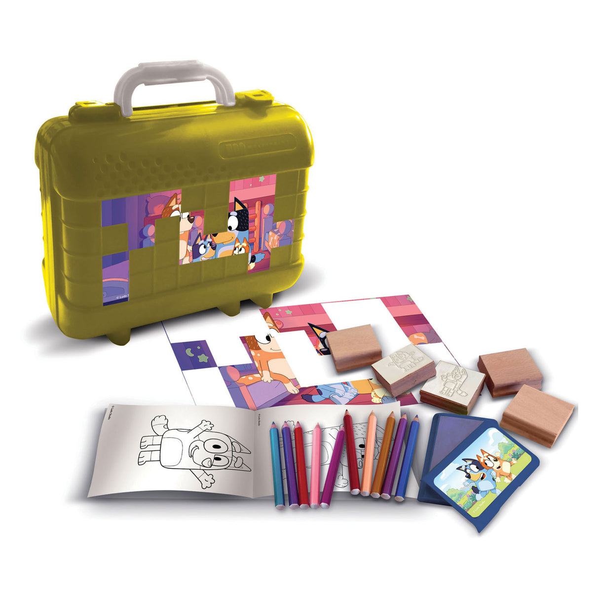 Multiprint Bluey Colors Stamp Koffer Set