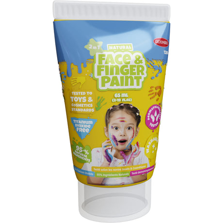 Boti natürliche Gesichts-Fingerfarbe, Tube – gelb, 65 ml