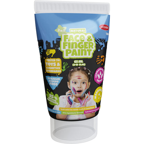 Boti natürliche Gesichts-Fingerfarbe, Tube – schwarz, 65 ml