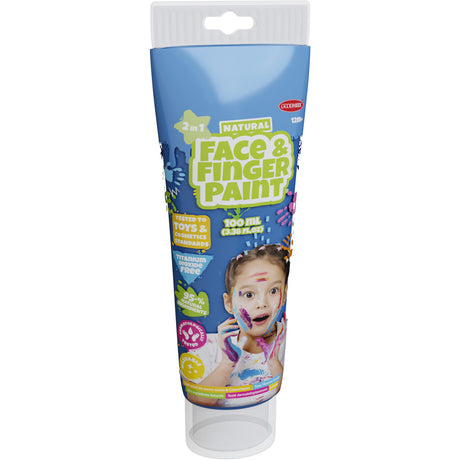 Boti natürliche Gesichts-Fingerfarbe, Tube – blau, 100 ml