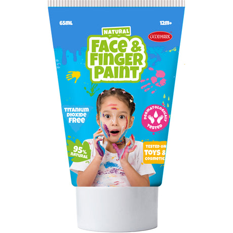 Boti natürliche Fingerfarben-Gesichtstube – Blau und Rosa, 2 x 65 ml