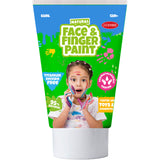 Natürliche Fingerfarben-Gesichtstube – grün und gelb, 2 x 65 ml – Gesichtsfarbe
