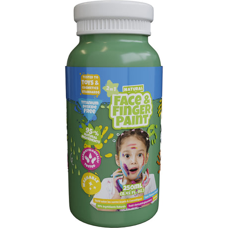 Boti natürliche Fingerfarben-Gesichtsflasche – grün, 250 ml
