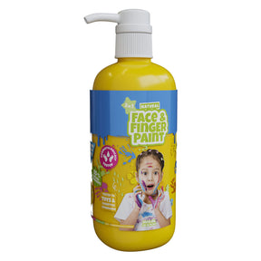 Natürliche Gesichts-Fingermalfarbe mit Pumpe – gelb, 1 l – Gesichtsfarbe