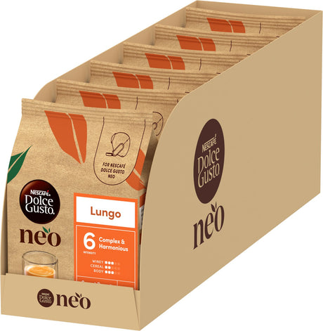 Nescafé Dolce Gusto Neo Kaffeepads Lungo – 6x12 Pads für 12 Tassen Kaffee