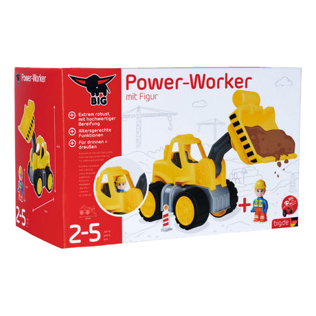 Big Power Worker Radlader + Figur - Sandkasten - Spielzeugfahrzeug