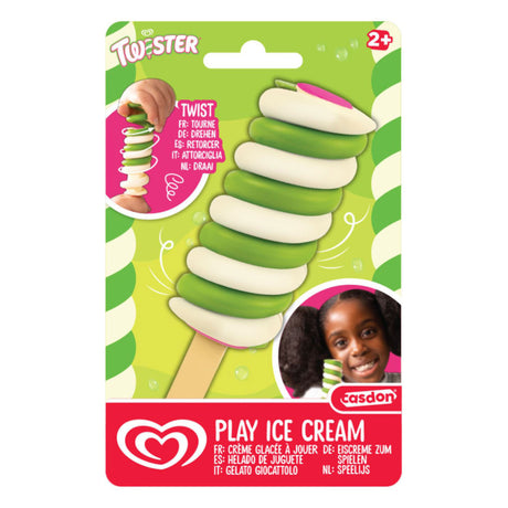 Casdon Ola Green Twister spielt Eis.