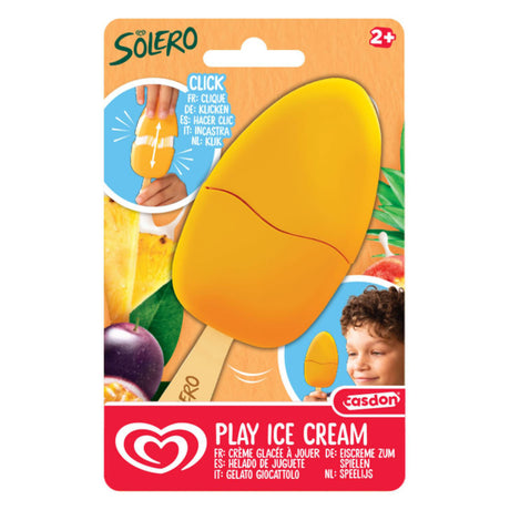 Casdon ola exotischer Solero spielt Eis.