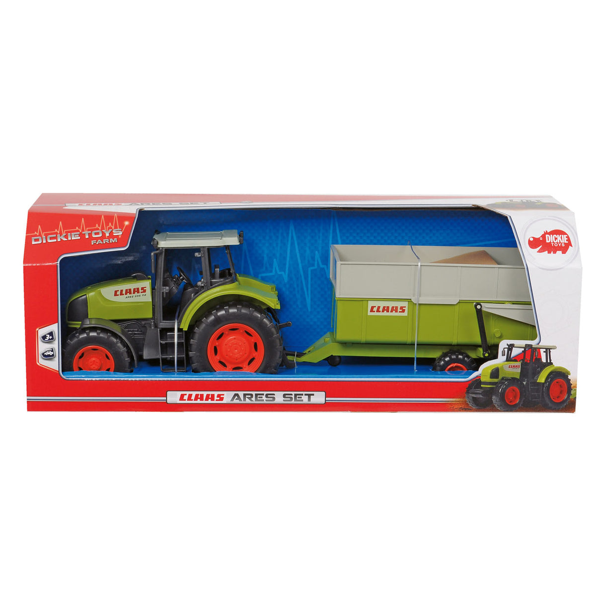 Dickie Toys Claas – Traktoranhänger – 57 cm – Spielzeugfahrzeug