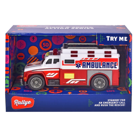Dickie Toys Krankenwagen – 15 cm – Licht und Sound – Spielzeugfahrzeug