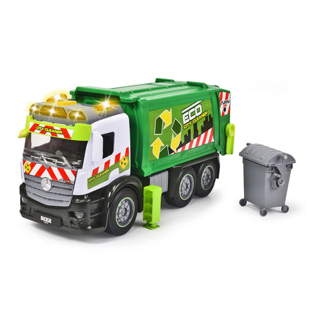 Dickie Toys Action Truck – Müllwagen – 26 cm – Licht und Sound – Spielzeugfahrzeug