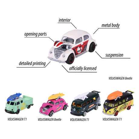 Majorette Volkswagen die Originale Spielautos, 5-tlg.