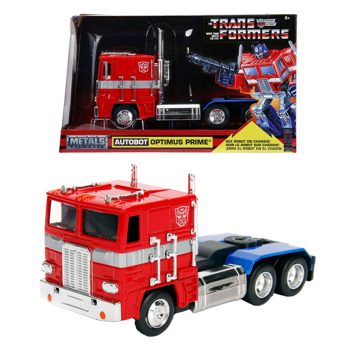 Jada Toys Jada Diecast G1 Optimus Prime 1:24