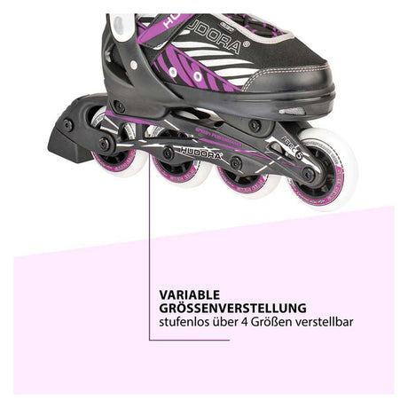 Hudora Children's Skeelers Mia Purple, Mt 29-32