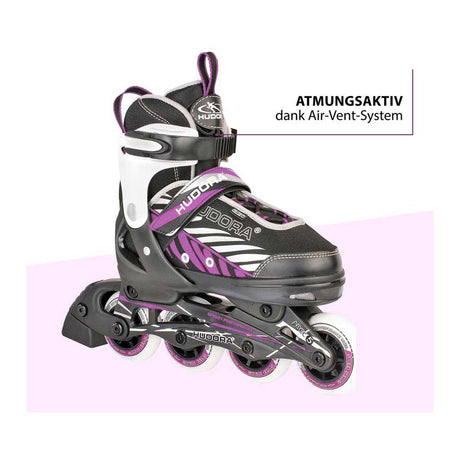 Hudora Skeelers Mia Black Purple, Größe 37-40