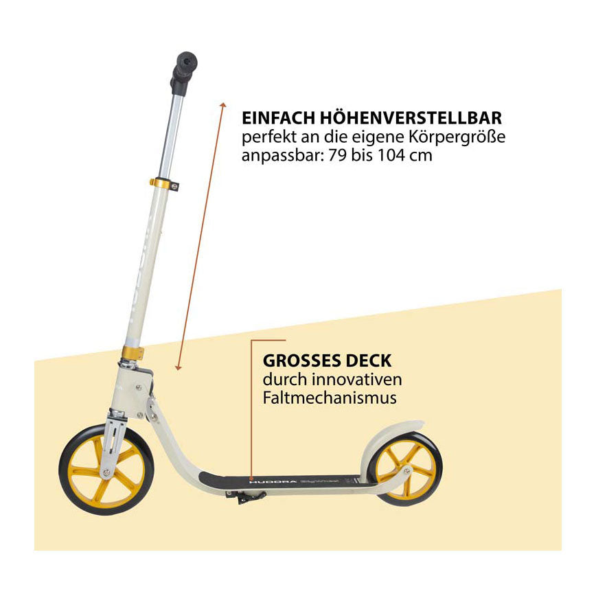 Hudora Big Wheel Schritt 215 Roller - Sand