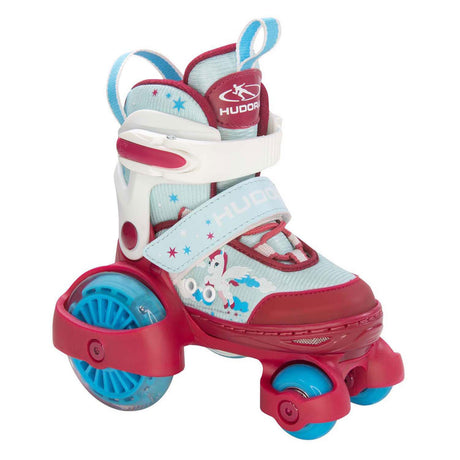 Hudora Rollschuhe mein erstes Quad-LED-Einhorn, Größe 30-33