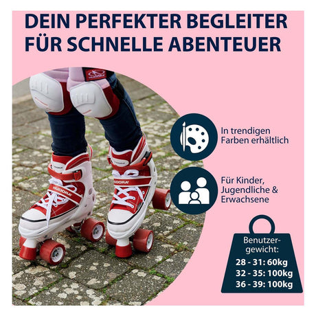 Hudora Rollschuh-Sneaker Bernstein, Größe 36-39