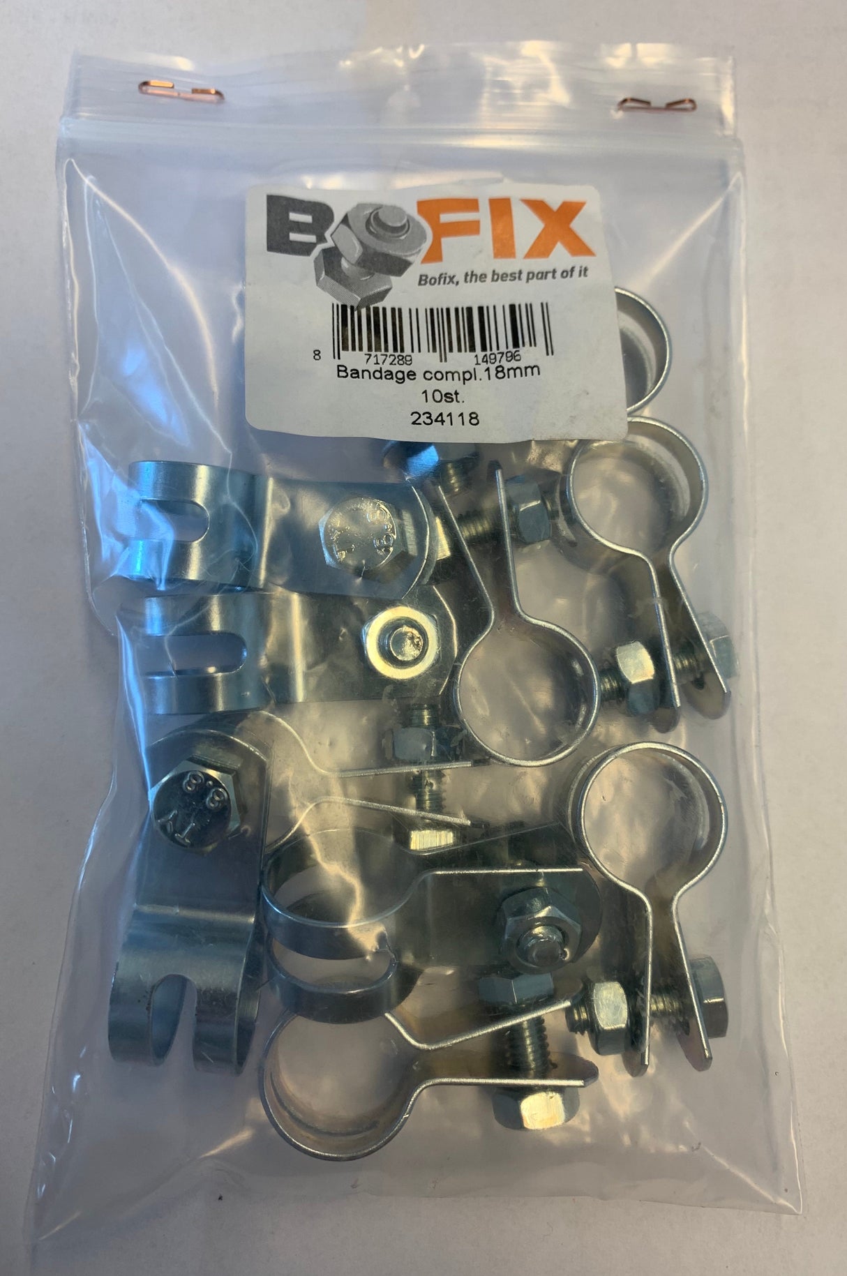 Bofix -Verbandklasse 18mm. pro 10